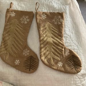 Beige nude Christmas stockings